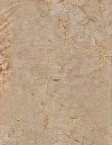 Tan hemp batik fabric with subtle orange-brown marbled pattern