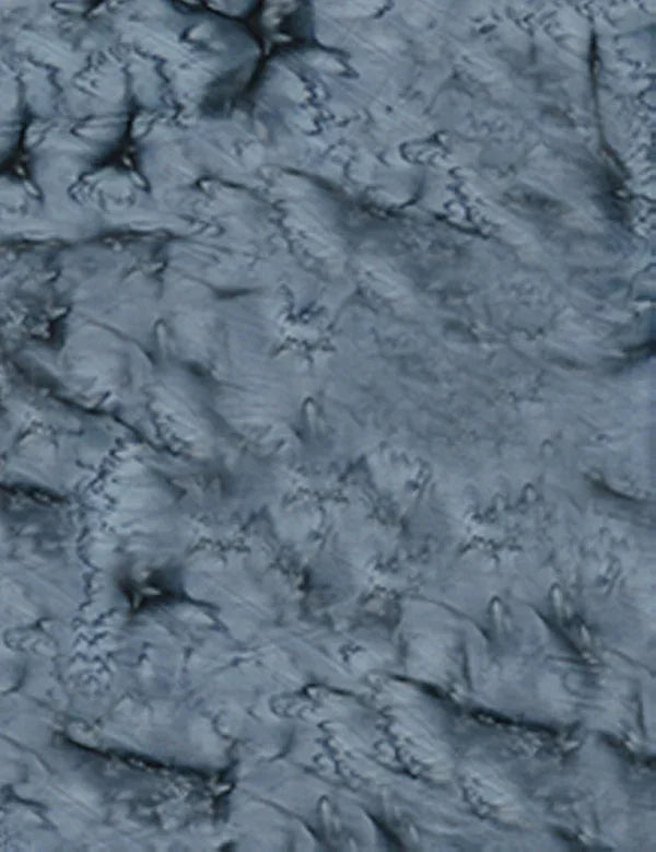 Slate blue batik lava print fabric with textured branching pattern