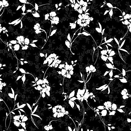 Moonlit Walk Black Vine Floral # 11013M-J from Maywood Studio