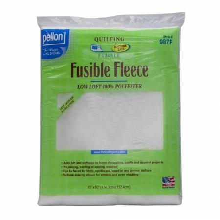 Pellon fusible fleece interfacing, white 45in x 60in package