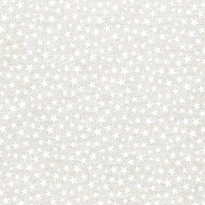 Small stars pattern fabric with white star motifs on a light background