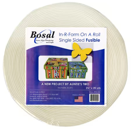 White Stabilizer In-R-Form Fusible 2-1/4in from Bosal - 495BS-20