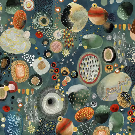 Flora & Form Labradorite Geode # 54777DM-1 by Essoldo Design Collection from Windham Fabrics