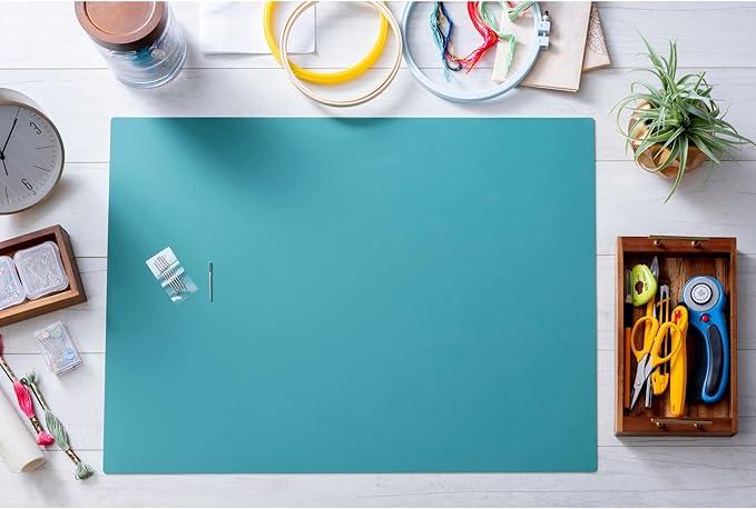 Teal self-healing cutting mat sheet with smooth surface