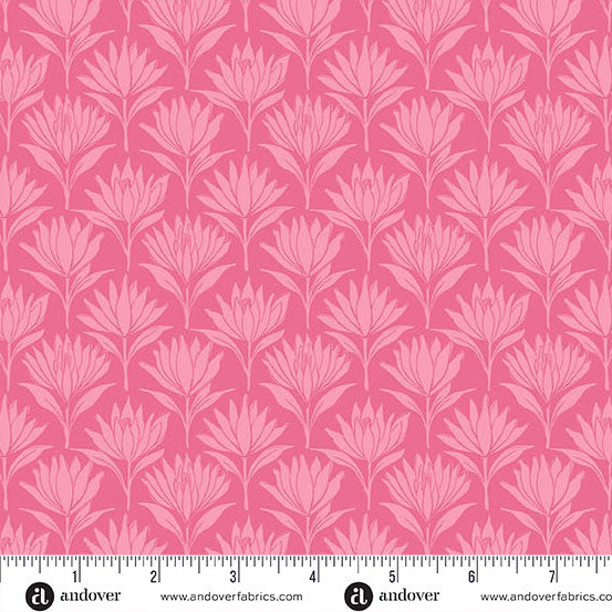 Sunset Cottage by Stephanie Organes Water Lilies Pink A-10278-E quilting cotton fabric
