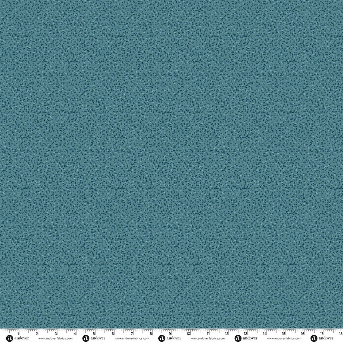 Blue Willow Meadow Teal quilting fabric by Laundry Basket Quilts for Andover