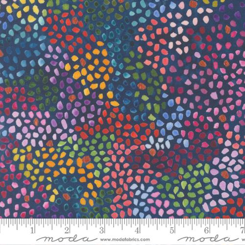Soulstice Navy 39871 12 by Laura Muir for the Create Joy Project for Moda Fabrics