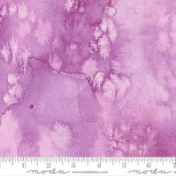 Lavender floral cotton fabric with scattered vine and blossoms