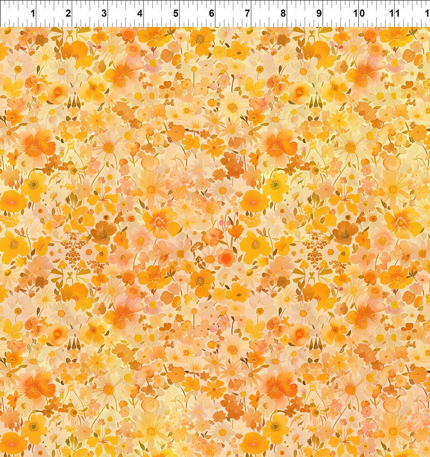 Blooming Day & Night Field Gold 9BDN-1 by Jason Yenter from In The Beginning Fabrics