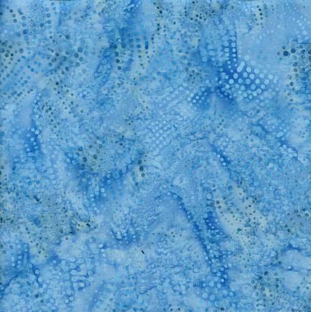 Blue fabric with wavy dot blender pattern