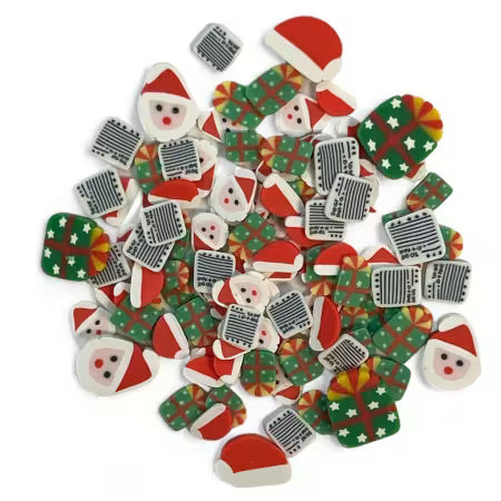 Dear Santa novelty buttons assortment, BGNK209 from Buttons Galore