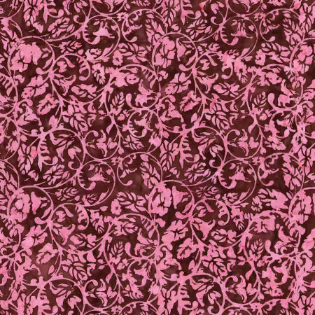 Ornamental Floreale Batik Raspberry Nightshade # BT23213-207 by Karen Gibbs for Riley Blake Designs