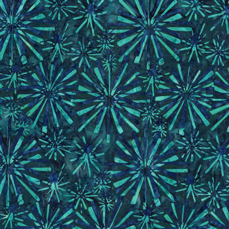 Batiks Retro Revival Peacock # BT23270-306 by Tammy Silvers Collection from Riley Blake Designs