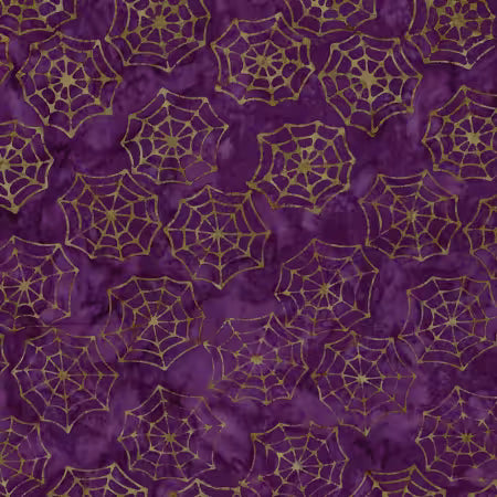 Batiks Fright This Way Vineyard # BT23331-188 by Sandy Gervais from Riley Blake Designs Sold by the Half Yard