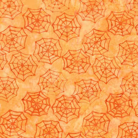 Batiks Fright This Way Apricot # BT23331-233 by Sandy Gervais from Riley Blake Designs Sold by the Half Yard