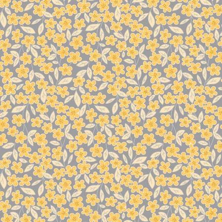 Birds and Bees by Cindy Staub Collection Gray Birds & Bees R190744D-Gray From Marcus Fabrics Sold by the Half Yard