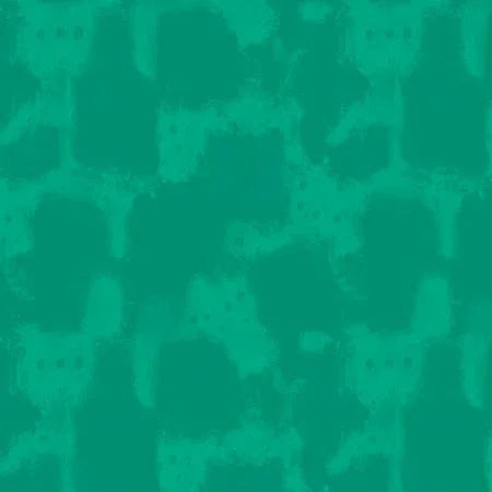 Teal nebula patterned fabric with mottled galaxy-like shapes and speckles