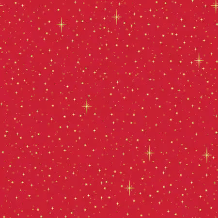 Christmas Wishes Starry Sky Red Christmas # C15046R-RED from Riley Blake Designs Sold by the Half Yard
