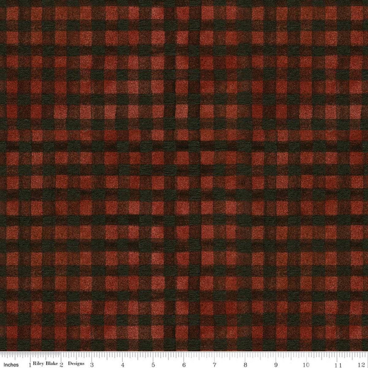 Northern Christmas by Teresa Kogut Buffalo Check Red C17835-RED quilting cotton fabric