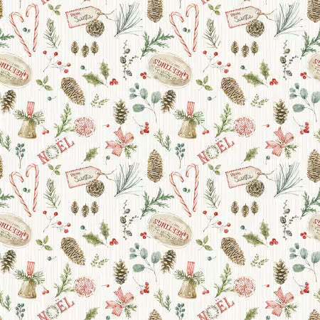 Holiday Spirit Christmas Toss Cream # CD17461R-CREAM by Lisa Audit from Riley Blake Designs