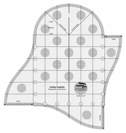 Creative Grids Scallop Template # CGRSCALLOP by Krista Moser