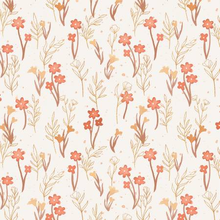 last chance cut Desert Bloom Watercolor Ombre # DBLO5212-MU from P & B Textiles Sold by the Half Yard