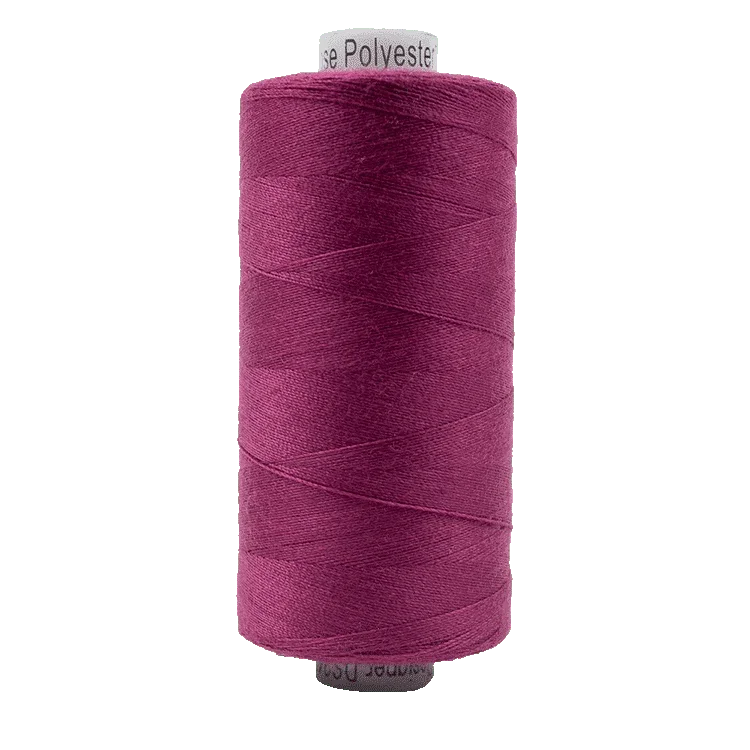 Purple all-purpose polyester thread spool, 40wt, 1000m