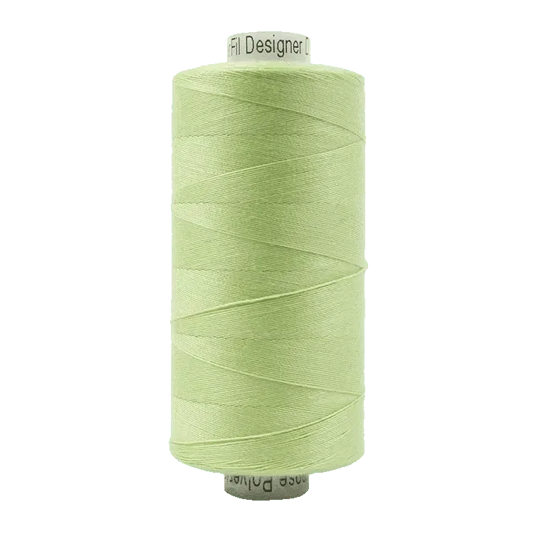 Light green polyester thread spool, 40wt, 1000m