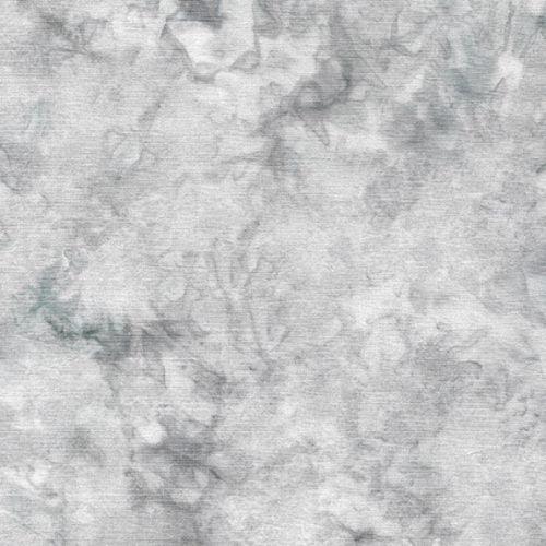 Batik yardage fabric with light gray base and dark drizzle pattern