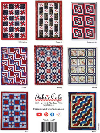 Make It Patriotic with 3-Yard Quilts by Fran Morgan FC032342 from Fabric Cafe