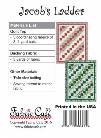 Jacob's Ladder 3-Yard Quilt Pattern from Fabric Cafe