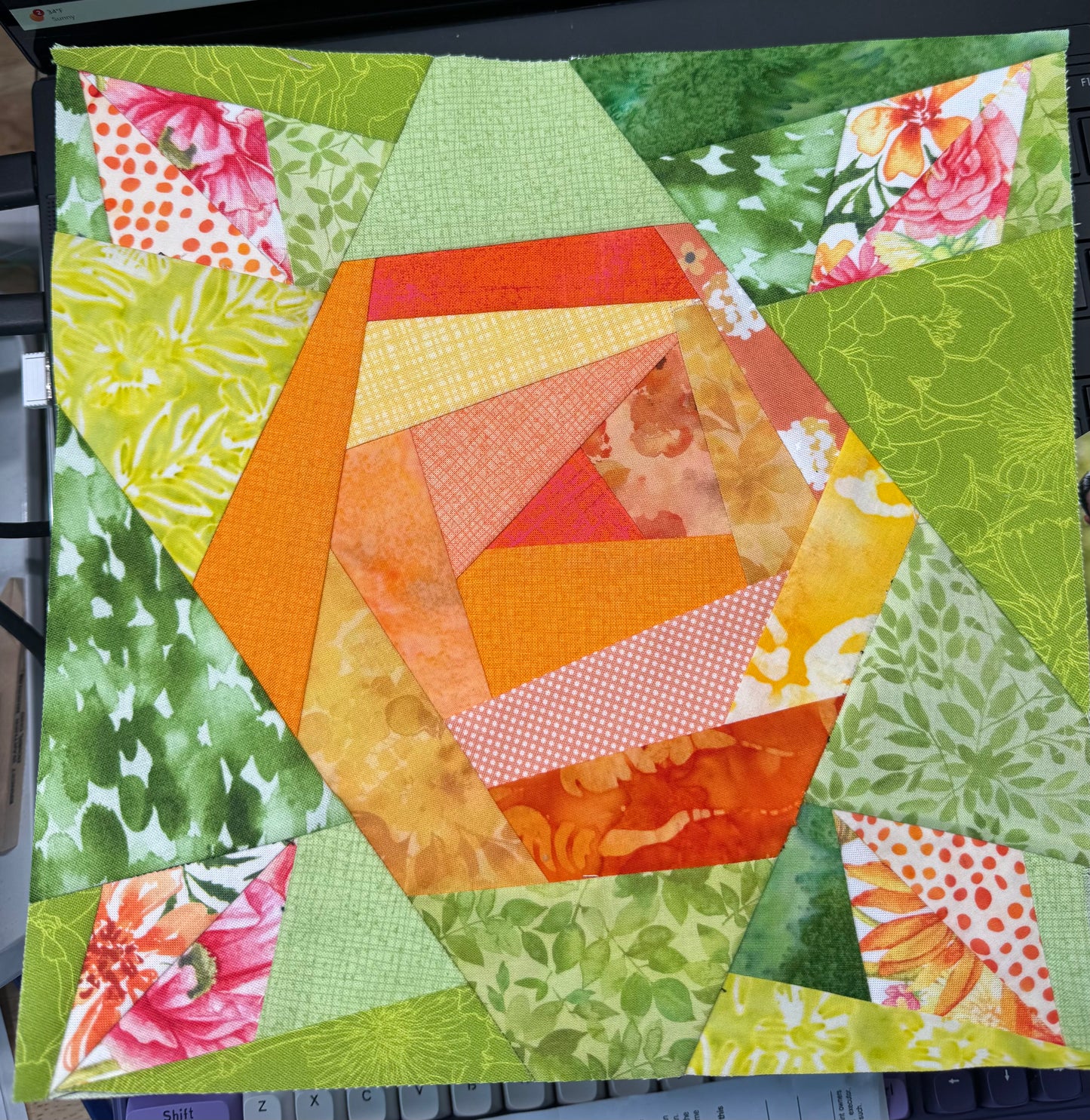 Paper Roses 10in Foundation Paper Pad # ISE-7021 from It's Sew Emma by Lori Holt
