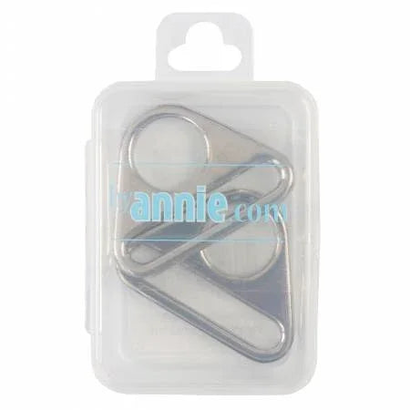 Set of two nickel triangle flat rings