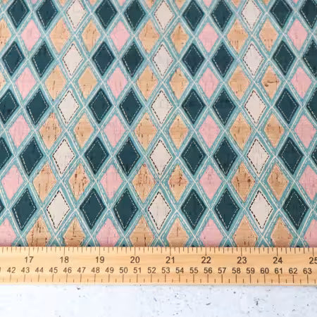 Diamond in the Rough Cork 1/2 Yard # HCFDITR from Sallie Tomato Cork Cuts Collection