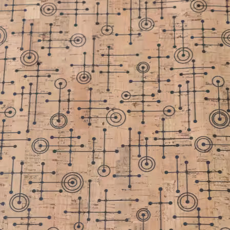 Fifties Abstract Pro Cork 1/2 yard # HCFFIFT from Sallie Tomato Cork Cuts Collection