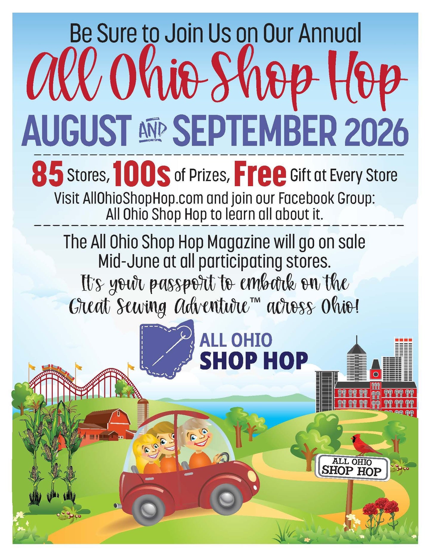 PRESALE 2026 All Ohio Shop Hop Magazine/Passport
