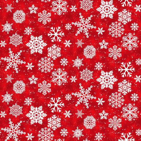 Snow Crew Red Snowflakes
# 1288-88 by Henry Glass Sold by the Half Yard