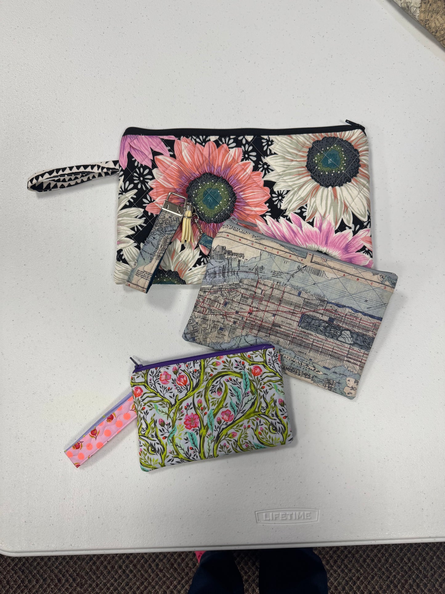 Beasy Peasy Zippered Pouch Wristlet - PRINTED COPY