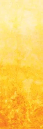Ombre batik fabric with yellow-to-cheddar marbled pattern
