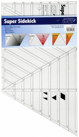 Quilt ruler template set with printed measuring grid and corner guides