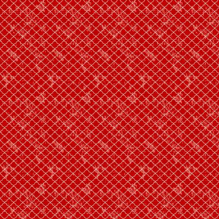 Red koi scales pattern fabric swatch