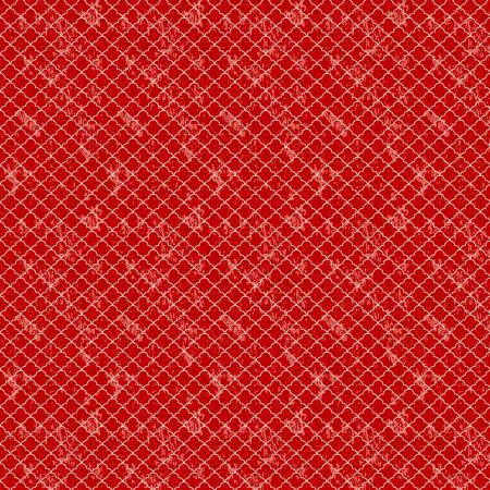 Red koi scales pattern fabric swatch