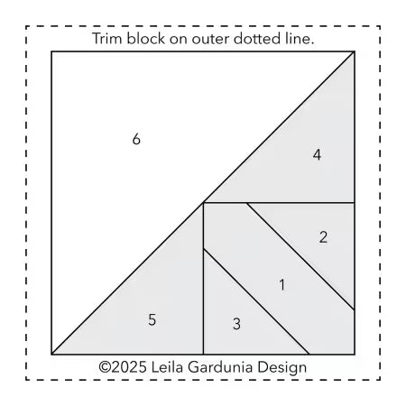 3in Scrappy Triangle Foundation Pad # LGD-111 From Leila Gardunia Design