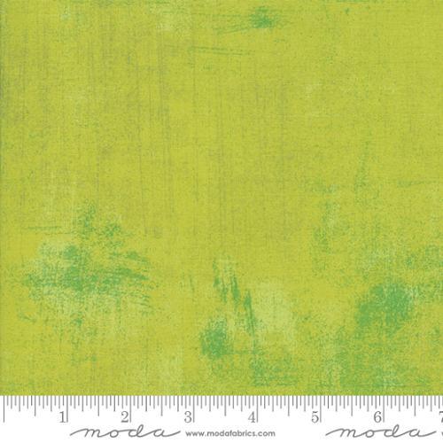 Grunge Basics lime punch fabric swatch, textured mottled lime-green print