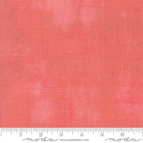 Textured cotton fabric, mango coral pink solid tone