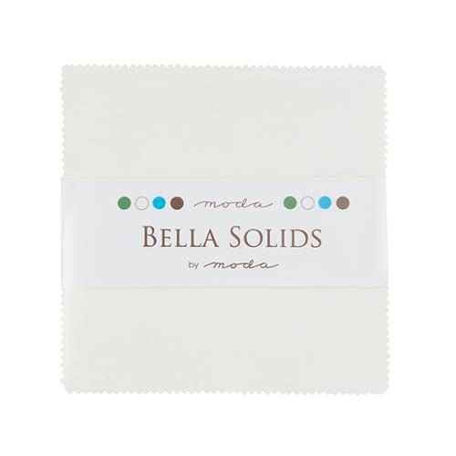 Bella Solids Charm Pack White 9900PP 98 Moda Precuts#1 from Moda Fabrics