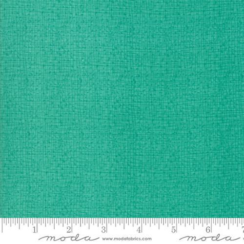 Teal cotton fabric swatch