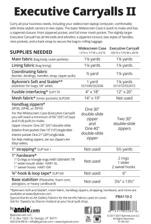 Executive Carryalls II # PBA110-2 from ByAnnie