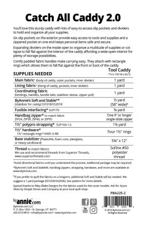 Catch All Caddy 2.0 # PBA225-2 from ByAnnie