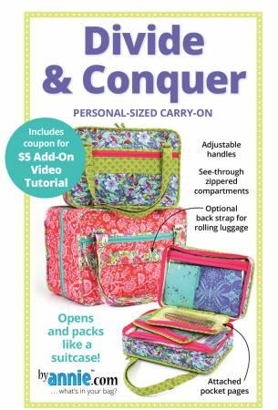 Quilted carry-on organizer bag with adjustable handles, zipper compartments, and pocket panels